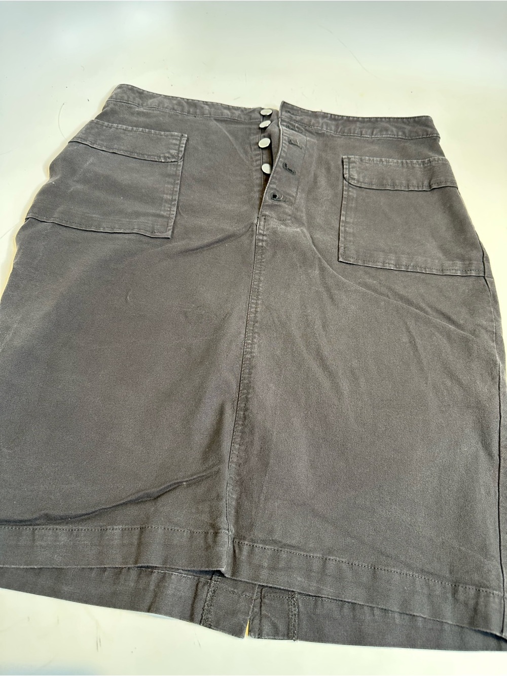 The Limited Washed Charcoal Gray Skirt